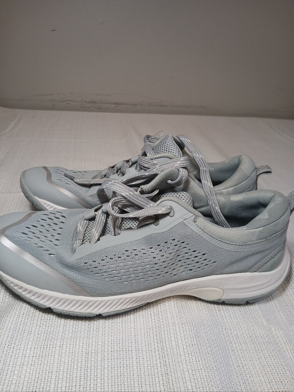 MTA Sport Light Gray Mesh Athletic Sneakers - Picture 1 of 5